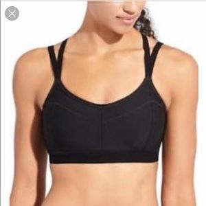 NWT Athleta Strappy Stealth Bra Black XXS